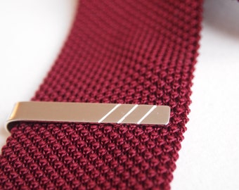 Personalised Minimalist Silver Tie Clip