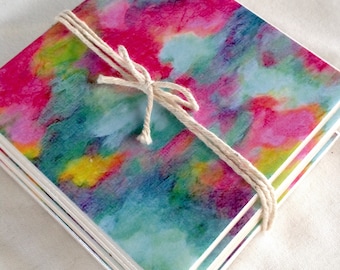 Ceramic Tile Coasters - watercolour