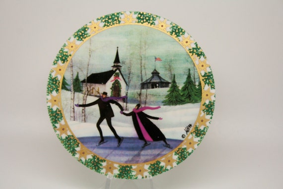 porcelain ornament christmas skaters p buckley moss porcelain ornament christmas skaters p buckley moss