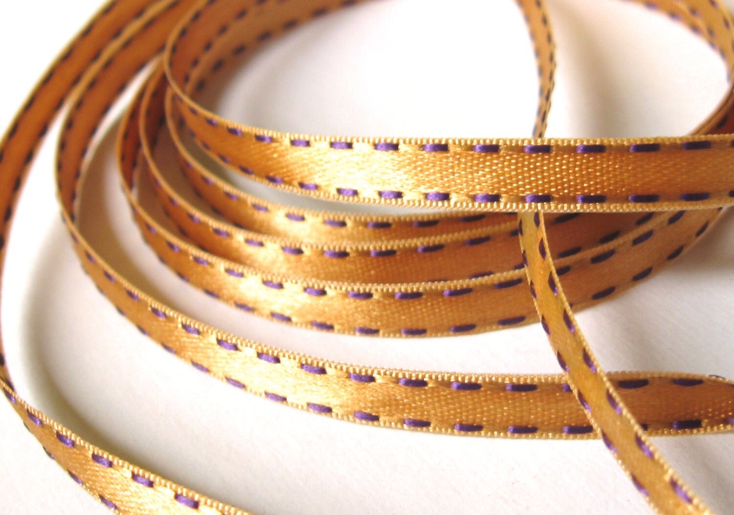 THE SHOELACES SHOPGold Satin Ribbon Shoelaces Shoe Laces