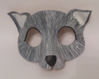 Leather Dog Mask Customized For Women, Men, Kids