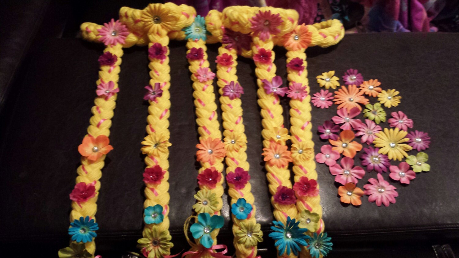 Rapunzel Hair Handmade With Yarn A Dozen for Party Favors