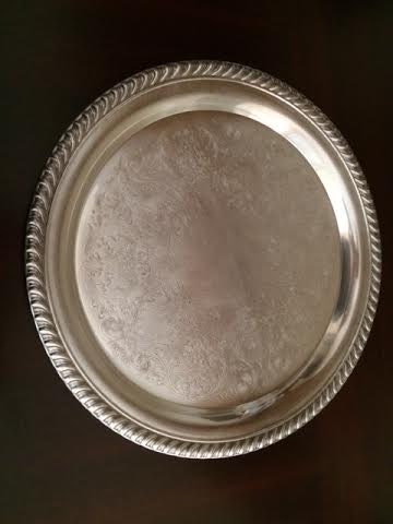 Silver Plated Round Platter Collectible Vintage Wm Rogers 870 Serving ...