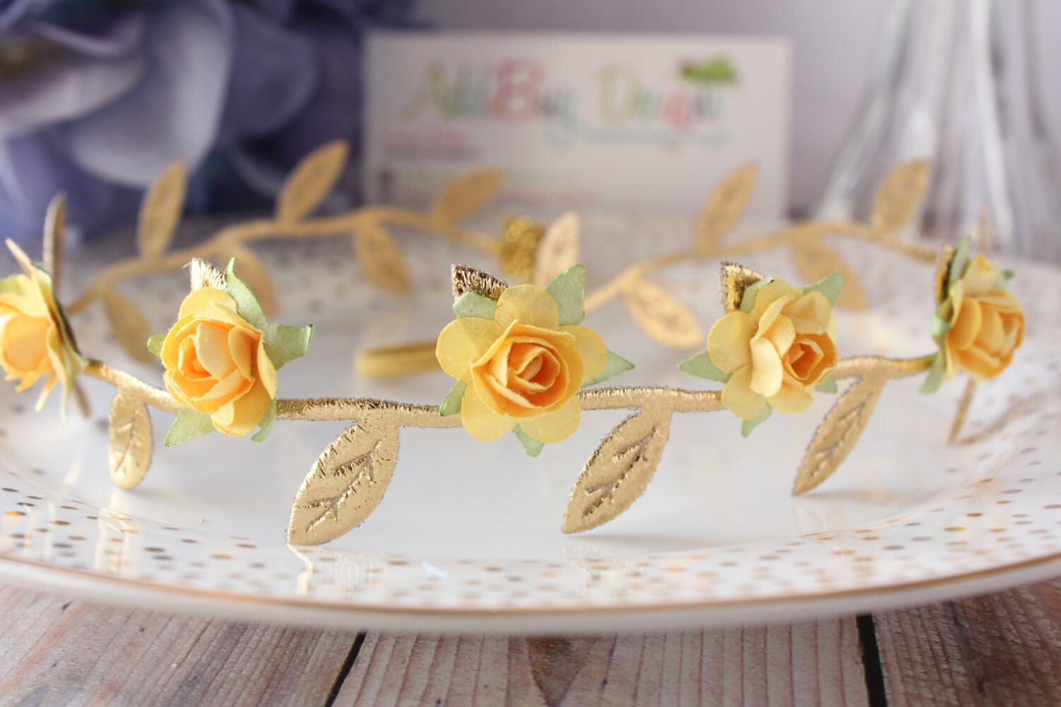 Floral Crown Flower Crown Greek Flower Crown Boho Crown