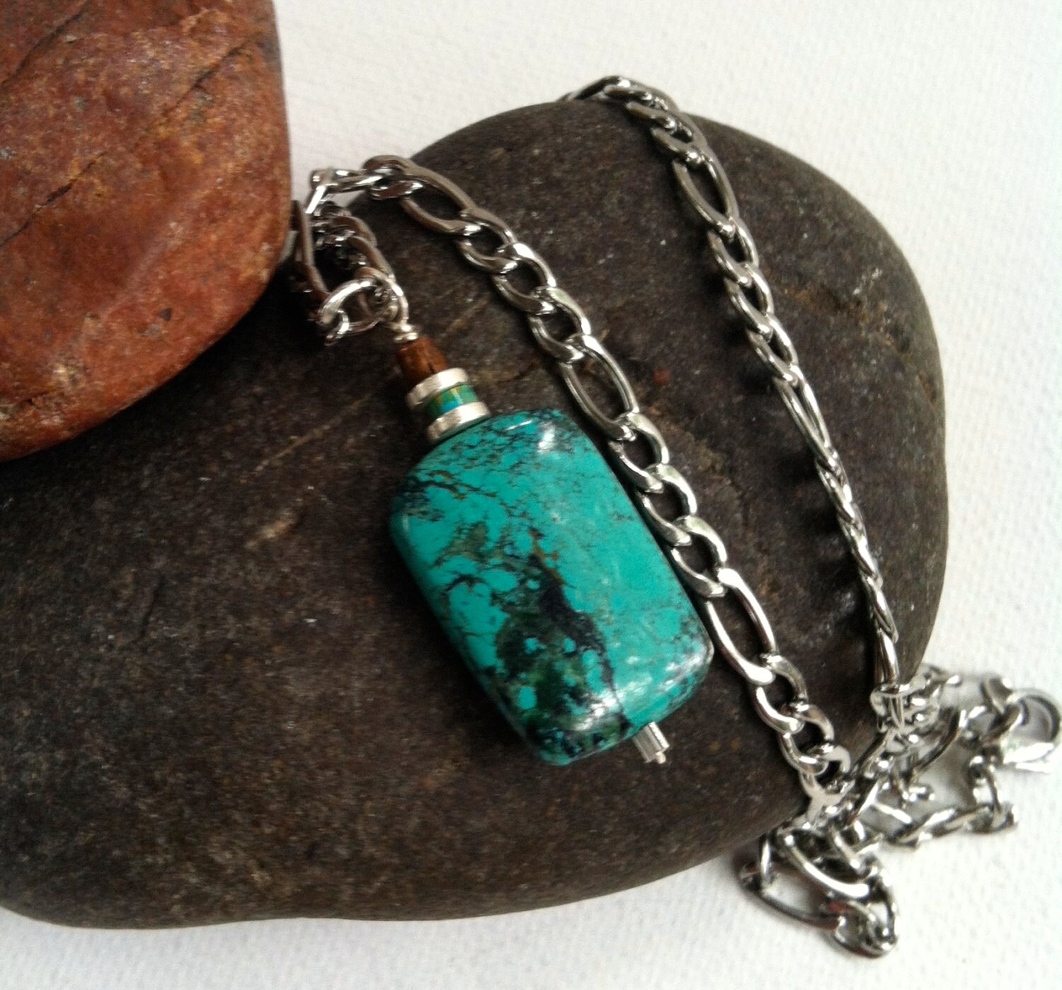 Men's Necklace Mens Turquoise Necklace mens gift mens