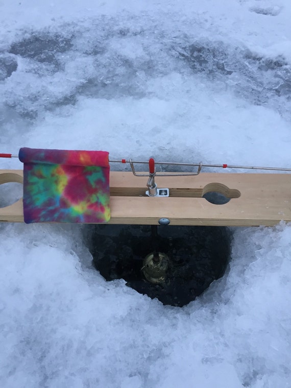 Items similar to Ice Fishing Tip Up Flags TieDye on Etsy