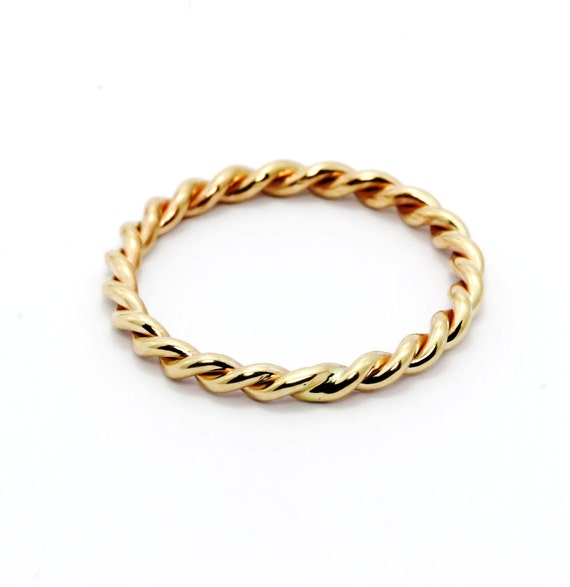 ... Stackable Ring,14K Rose Gold, Yellow Gold, White Gold, Stacking Ring