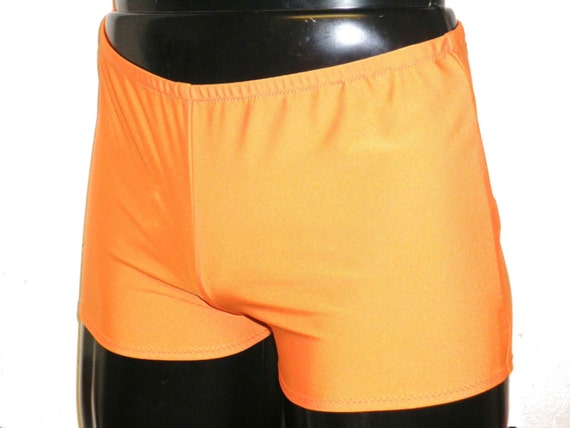 Mens Lycra Low Rise Hotpants/Shorts M Medium 30-34 inch Neon
