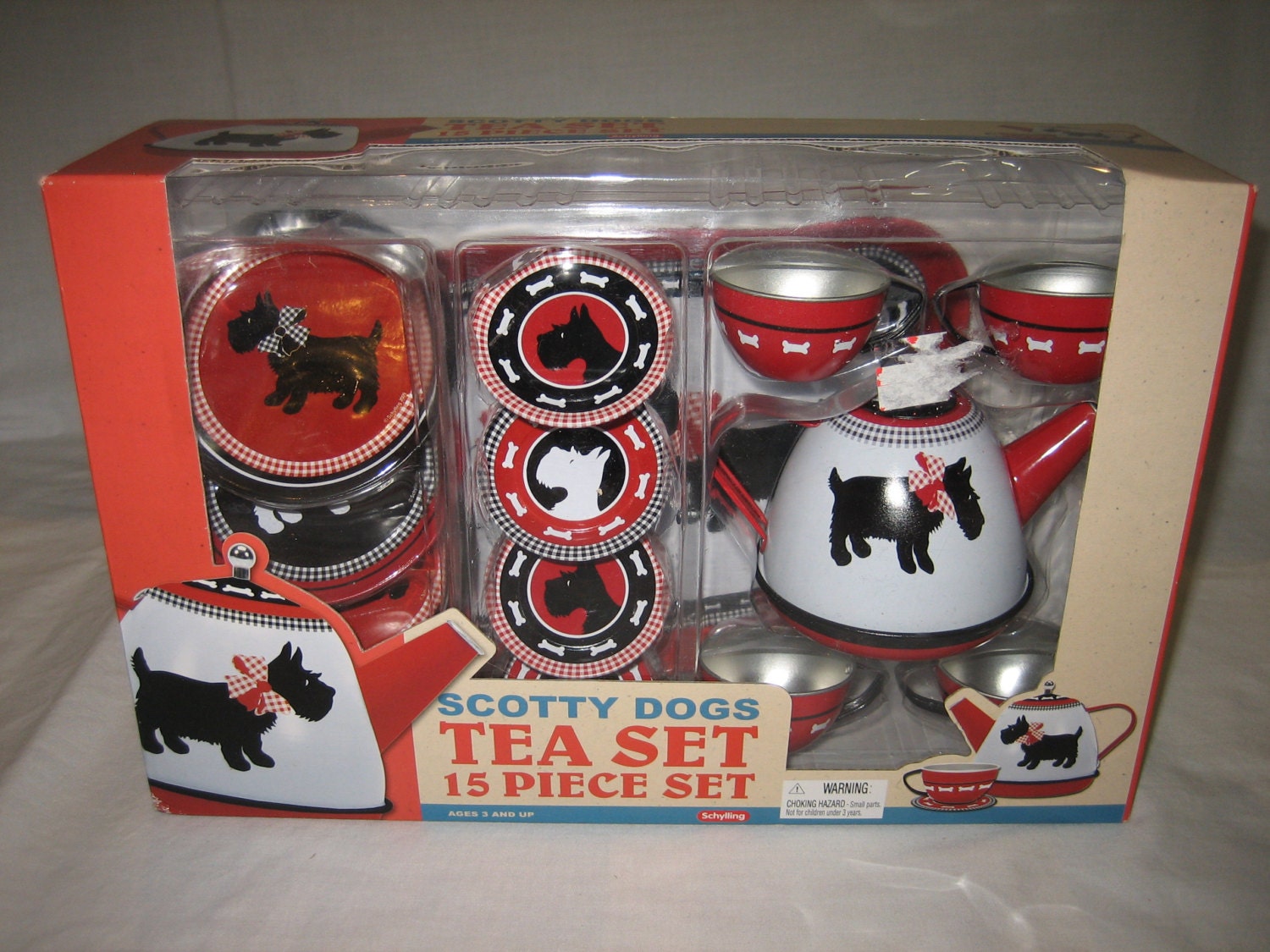 scottie dog tea set