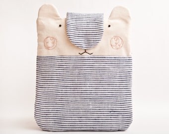Striped MacBook Pro 15 inch Case, Bear macbook air sleeve, Cute macbook air 13 hard case, macbook pro 13 retina case, Best Gift Ideas
