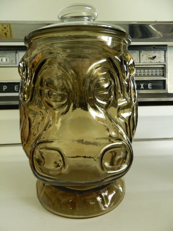 70's Hippo Cookie Jar by Libbey