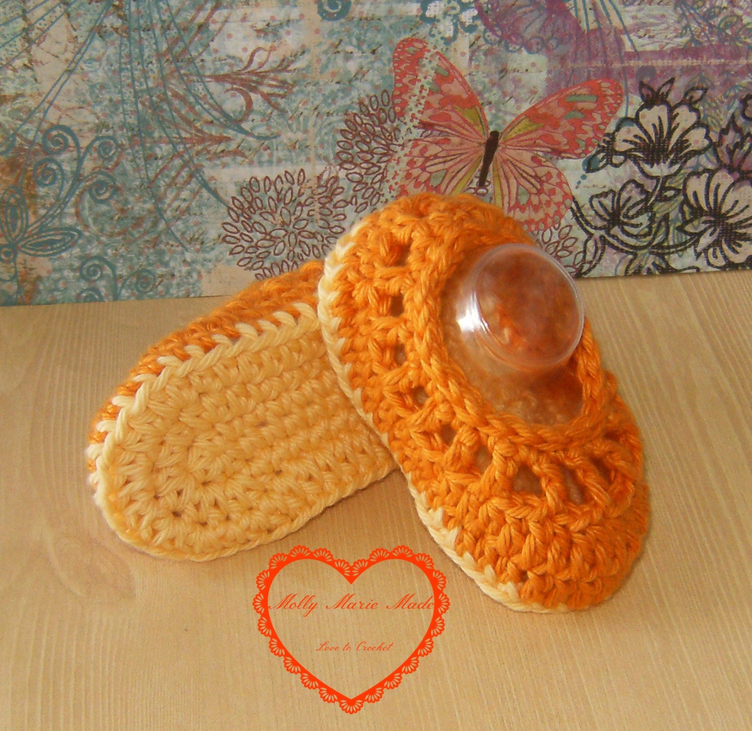 Crochet baby shoes. Cotton. Ready to Ship in size 36 months.