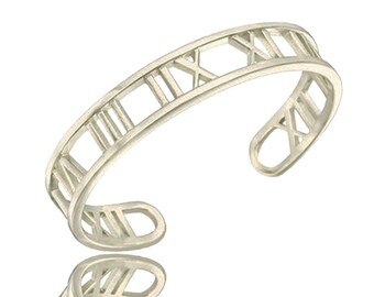 Date Bracelet , Anniversary Bracelet, Roman numerals Bracelet