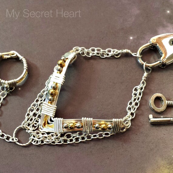 JAKAR SLAVE locking & day bracelet bondage by MySecretHeartJewelry
