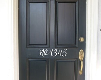 Fancy Vinyl House Number Decal, Front Door Address, vinyl door numbers, Front Door Numbers, Front Door Decor, House Address Numbers