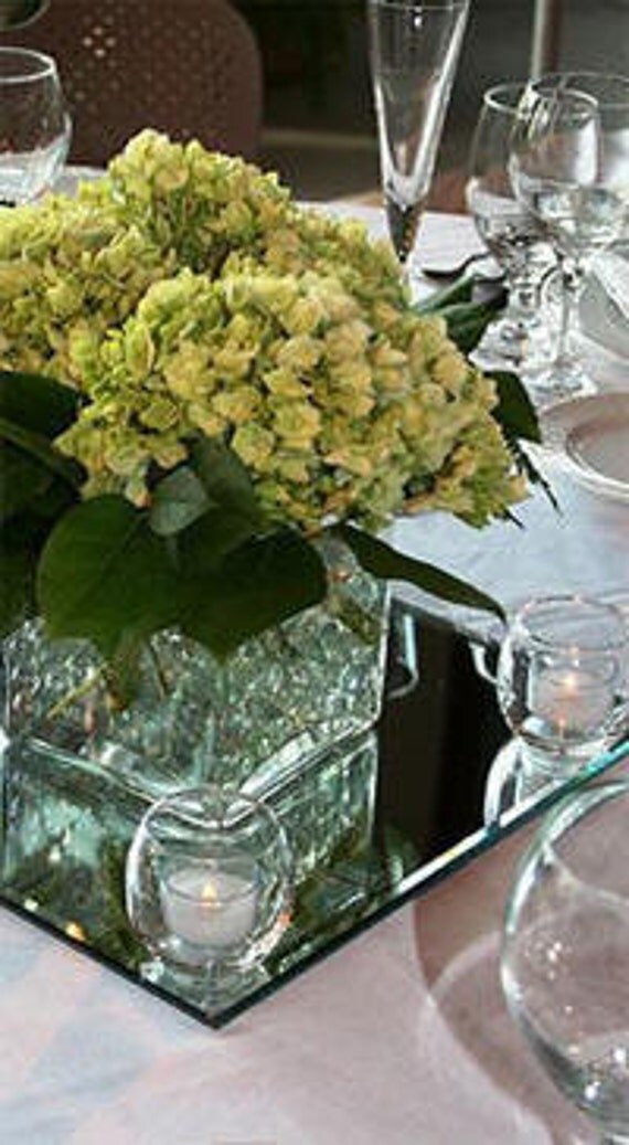 Glass Centerpiece Mirrors Square 6 pcs Multiple Sizes Available!(10inch