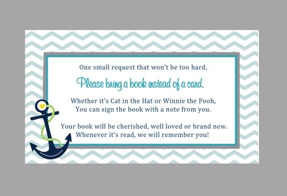 Baby Shower Invitation Inserts 5