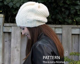 knit hat pattern, PDF Instant Download Knitting Pattern, knit in many colors, easy to follow pattern, knitting pattern 0039