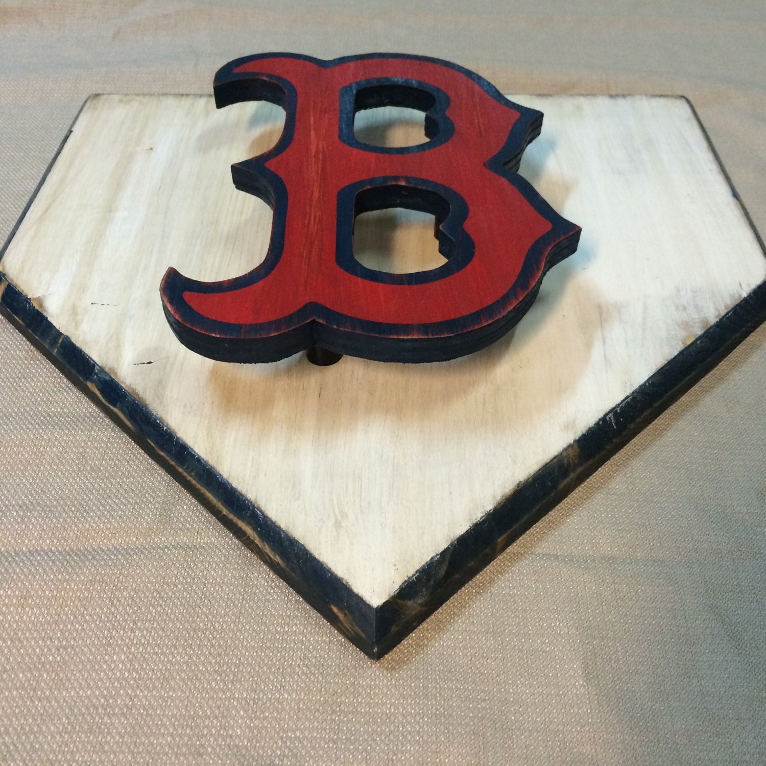 Boston Red Sox 3D Custom Home Plate wall by TimberCreekDandCLLC