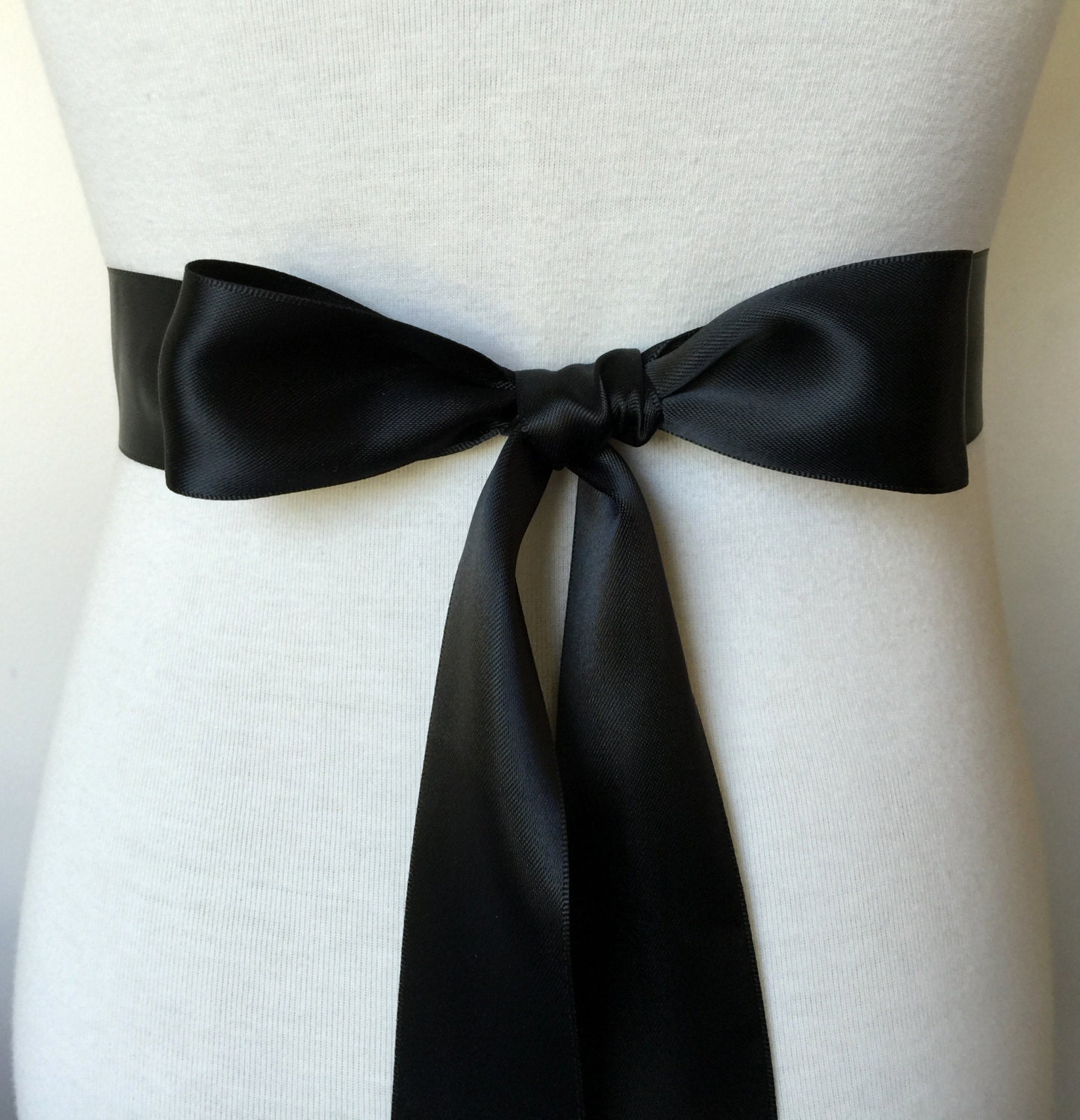 Black Wedding SashEvening SashRhinestone by RoseybloomBoutique