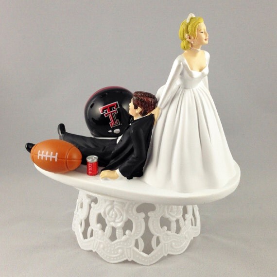 Funny Wedding Cake Topper Texas Tech Red Raiders College | Etsy