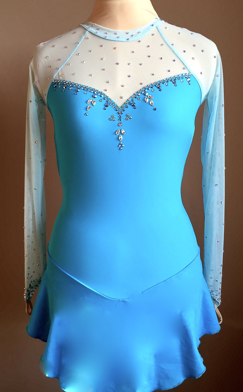 Figure Skating Dress Blue Figure Skating Competition Dress