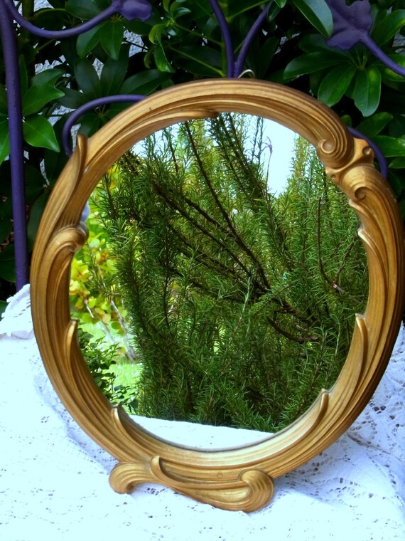 Art Deco Gilt Easel Back Mirror by WhatnotsAndFancifuls on Etsy