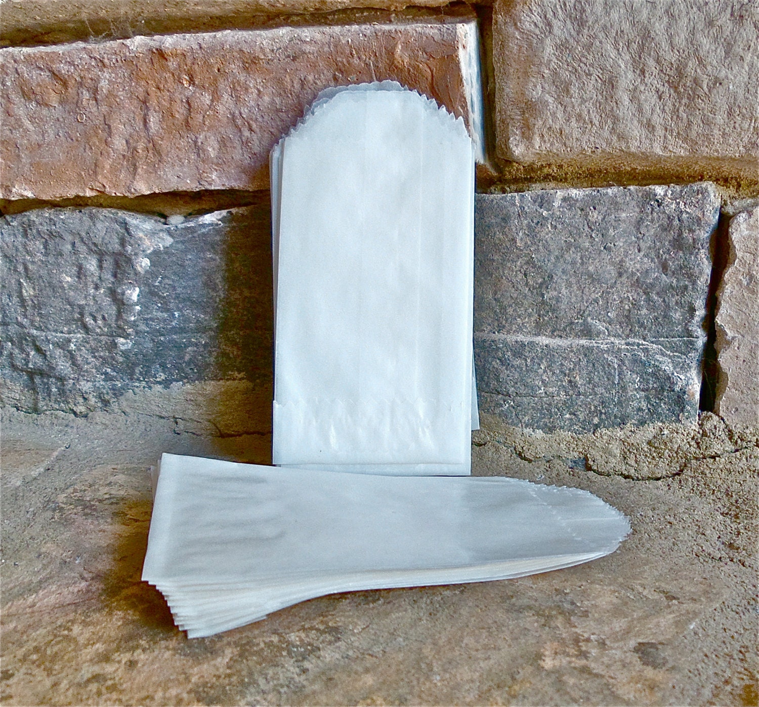 Tiny Glassine Bags 2 x 3.5 Transparent Food Safe Bakery Bags