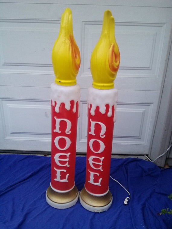 Vintage Empire Blow Mold Christmas Noel by JoaniesVintageGoods