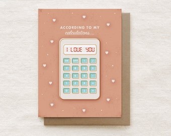 Valentine Card, Anniversary, Love Card - Calculator