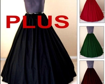 RENAISSANCE COSTUME SKIRT Plus Size Clothes Medieval Civil War Pirate Wench Dress Up Skirt