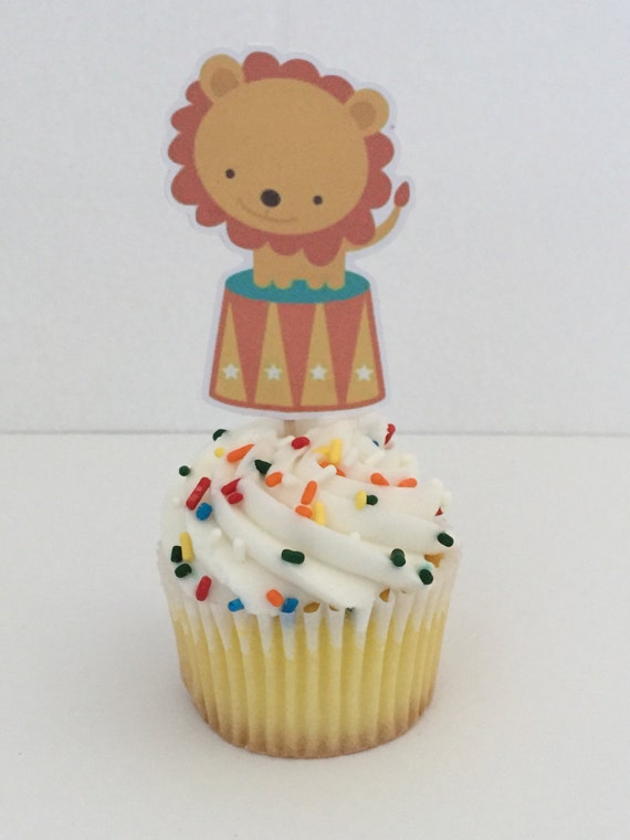Circus Cupcake Toppers/Circus Party/Circus Topper/Boy