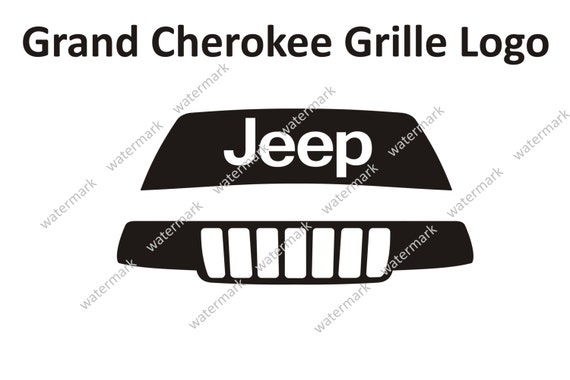 Jeep Grand Cherokee Limited Laredo Grille Logo Decal by Robnmon