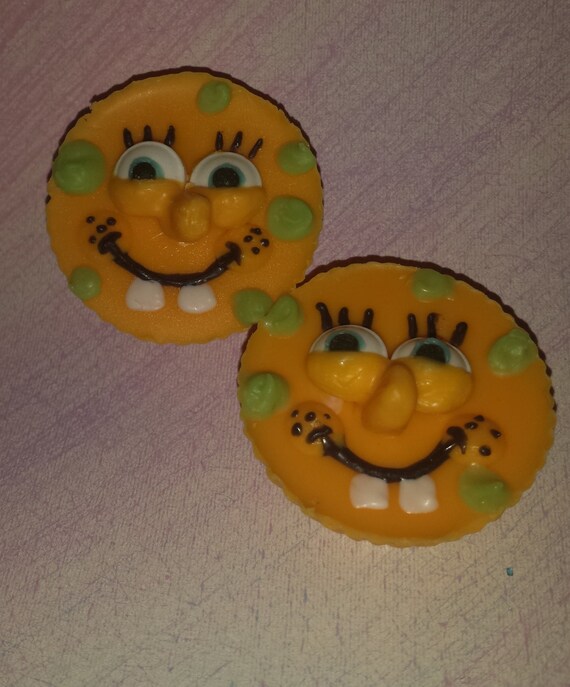 Spongebob Squarepants peanut butter cups by DVyneChocolates