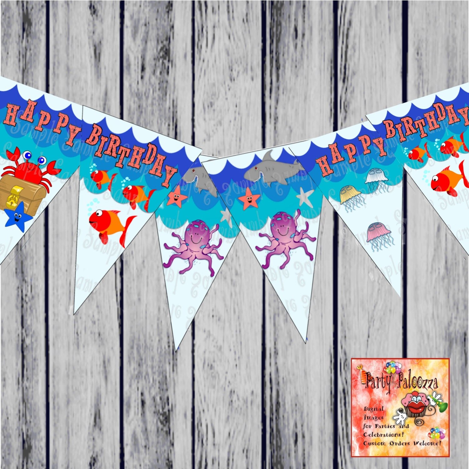 Printable Under The Sea Banner
