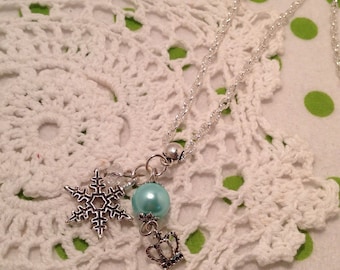 Frozen Chain Necklace, Disney Frozen Necklace, Disney Frozen Charm Necklace, Childrens Jewellery