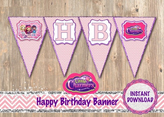 Items similar to Little Charmers Birthday Banner - Little Charmers ...