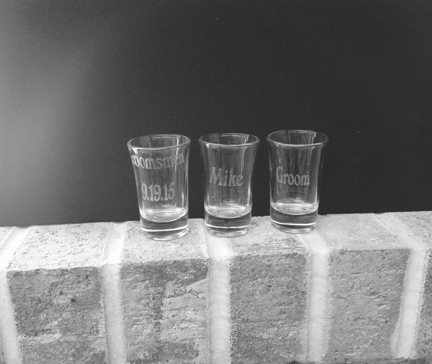 Groomsmen Shot Glasses Personalized shot glasses