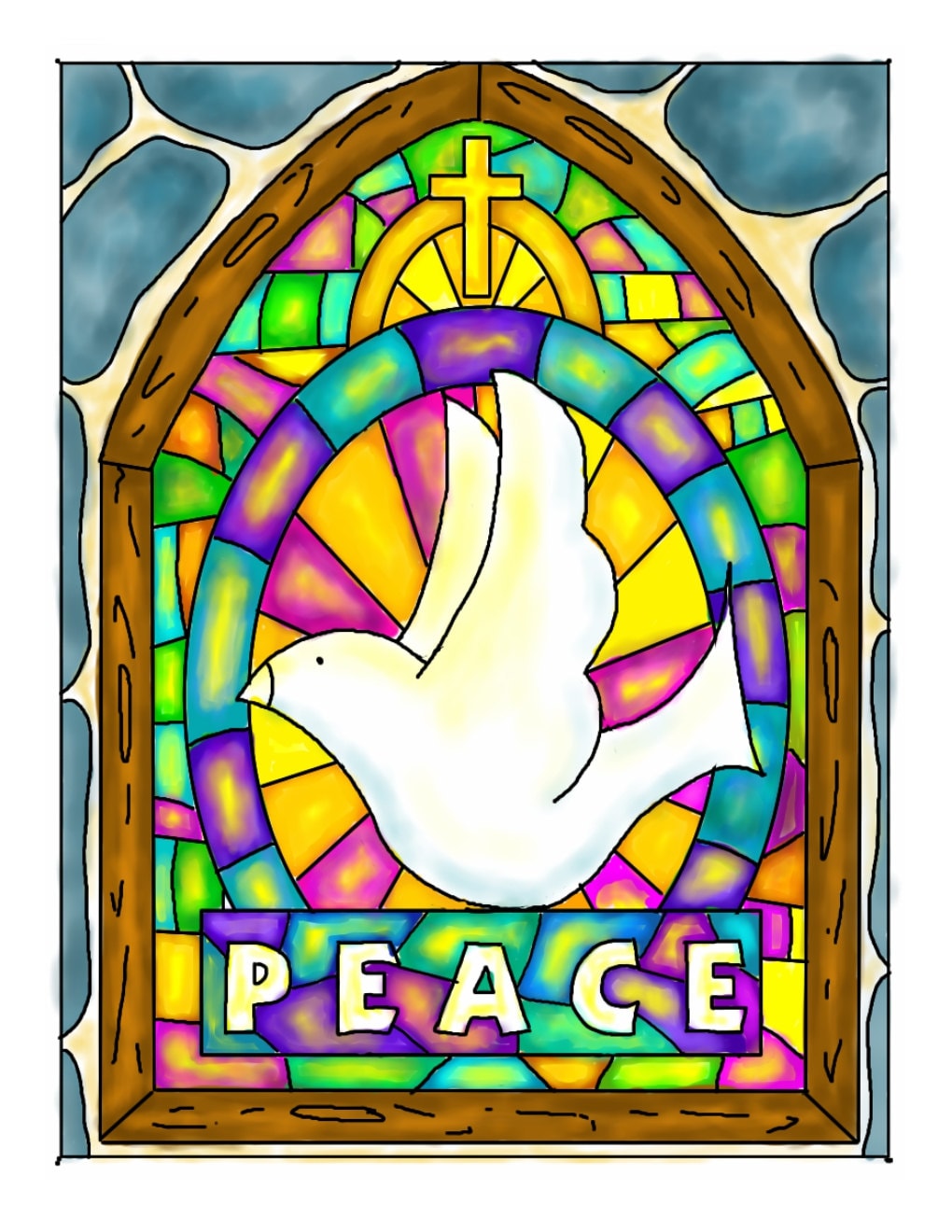 Stepbystep Art Lesson Stained Glass Window