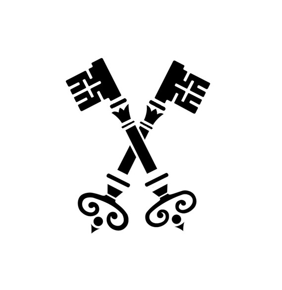 Heraldic Keys Crossed