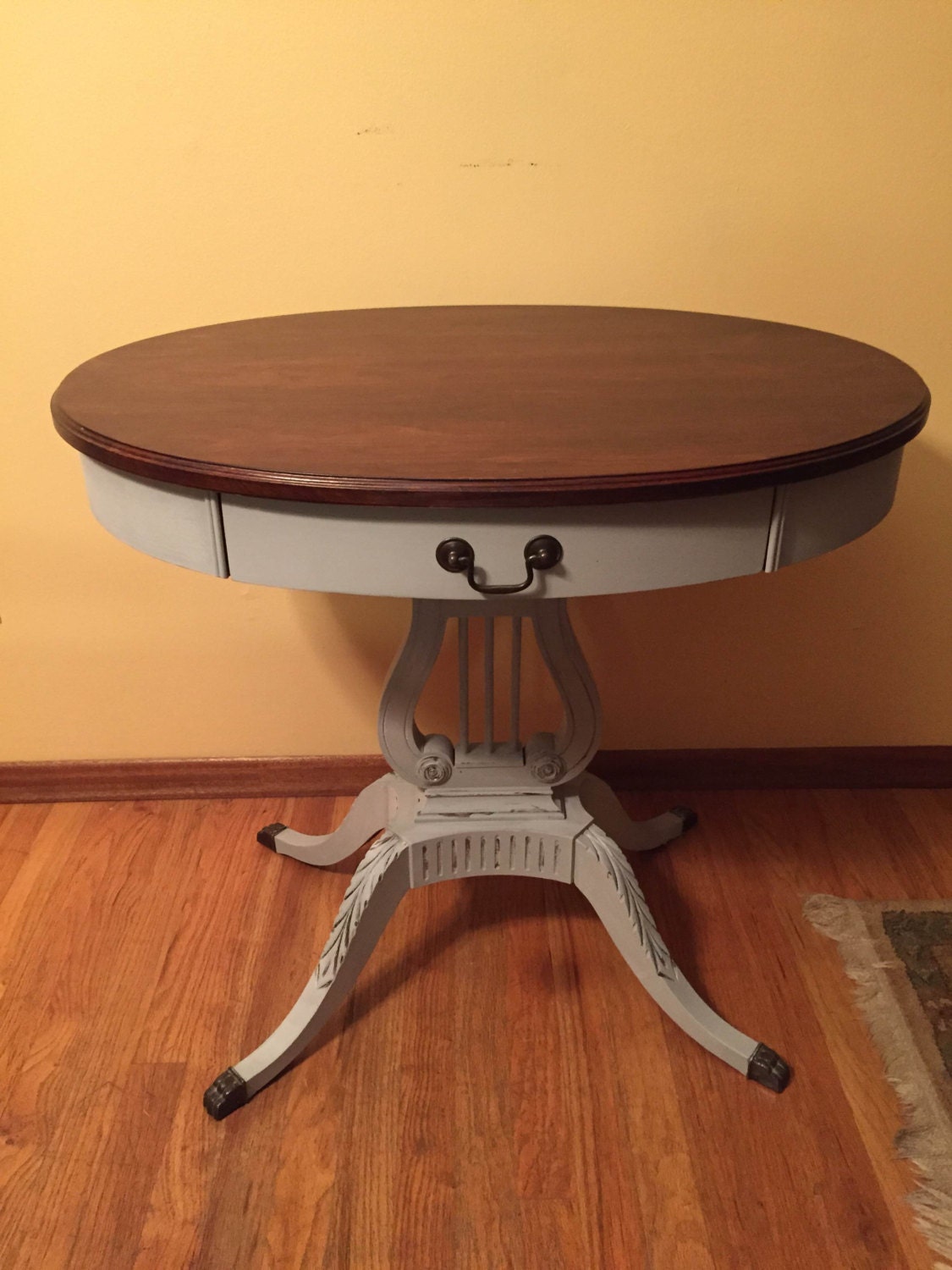Mersman 7211 Oval Drum Table by ChairishedFurnishing on Etsy