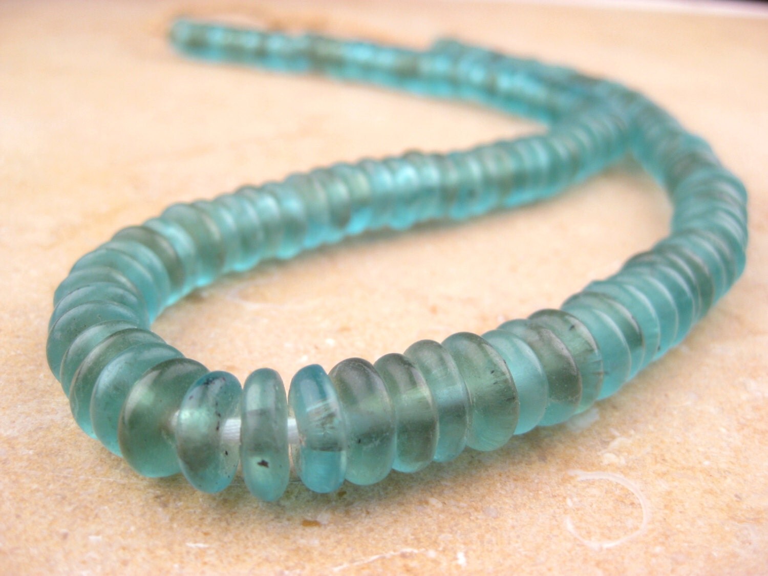 Fused Disk Recycled Glass Beads World's Most EcoFriendly