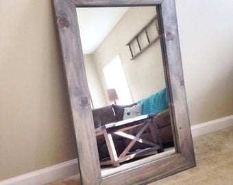 Rustic Greywash Mirror