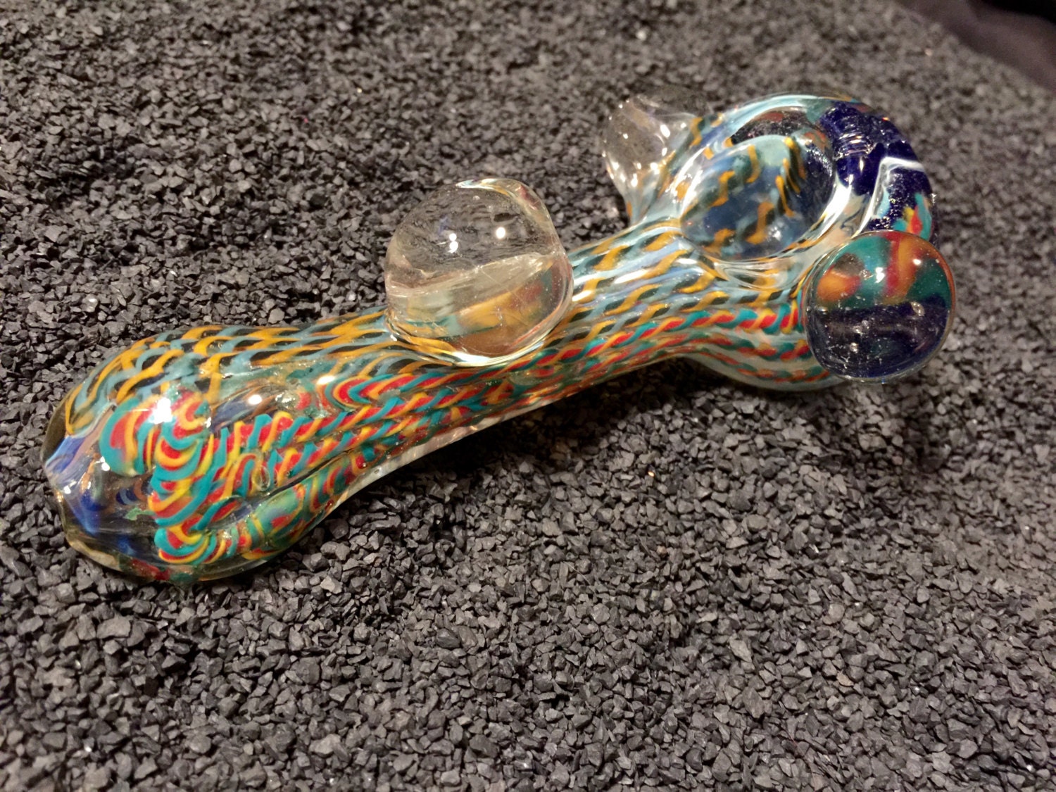 Glass Pipe Decorative Art Piece Unique Spoon by SmokingGoodDeals
