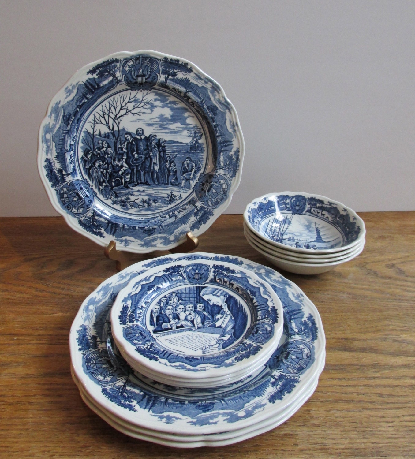 Vintage J&G Meakin Ironstone Dinner Set America