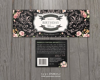 Custom wine labels wedding - wine labels - wedding wine labels - birthday wine labels - bridesmaid wine labels - printable wine labels