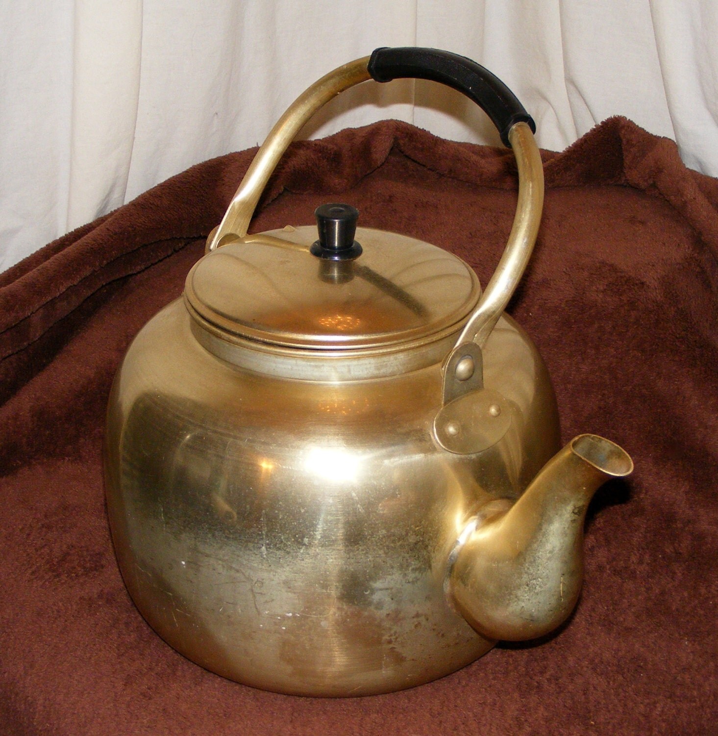 Vintage Brass Kettle by TheCraftBlossom on Etsy