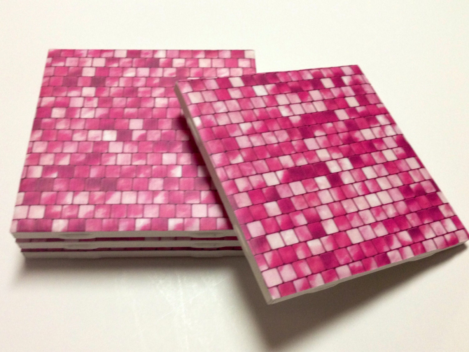 Pink Coasters Pink Home Decor Pink Decor Drink Coasters