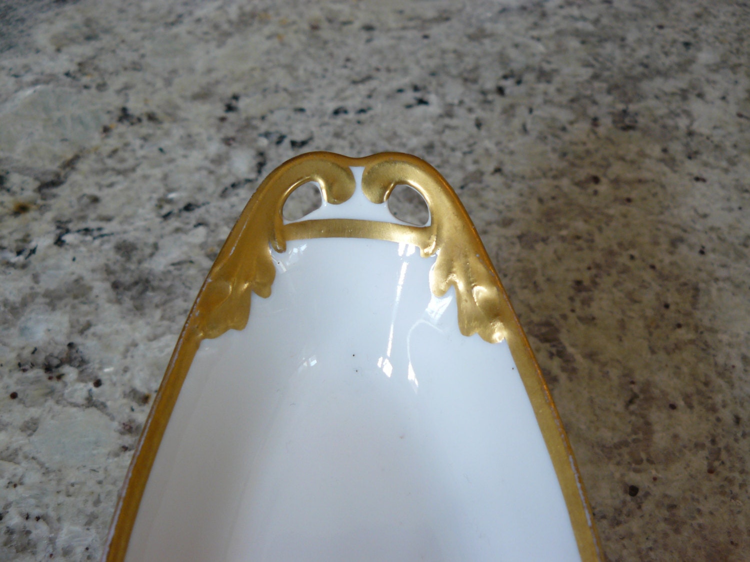 Limoges bowl with gold handles Haute Juice