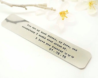 Personalized BookMark- Handstamped Bookmark - Bookmarks - Gift for dad, grandfather, mom, grandmother- Gift for Pastor, friend & Communion
